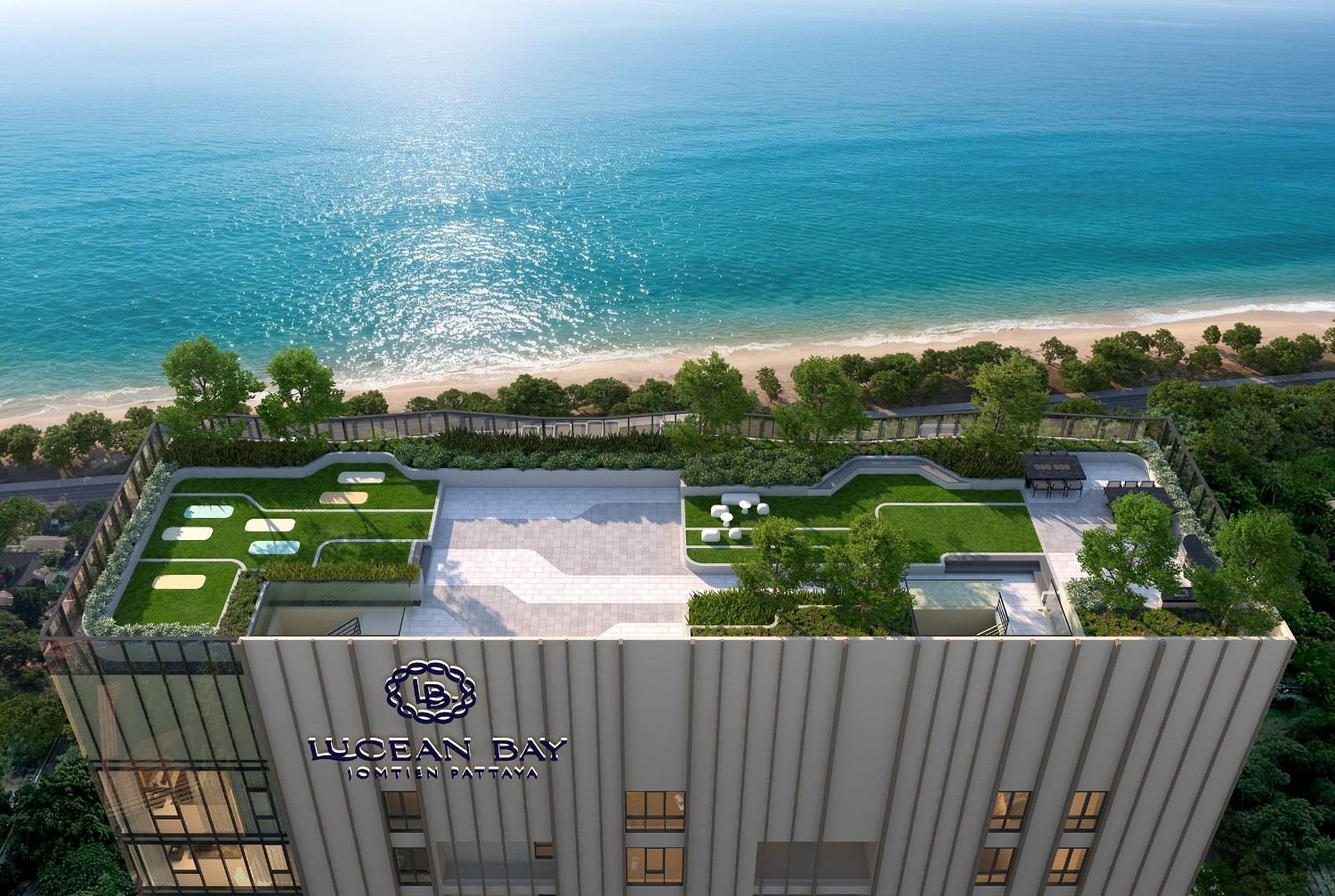 Lucean Bay rooftop and ocean view